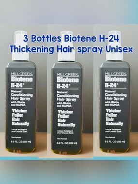 Biotene H-24 thicken  &Conditioning Hair Spray x 3 Unisex spray